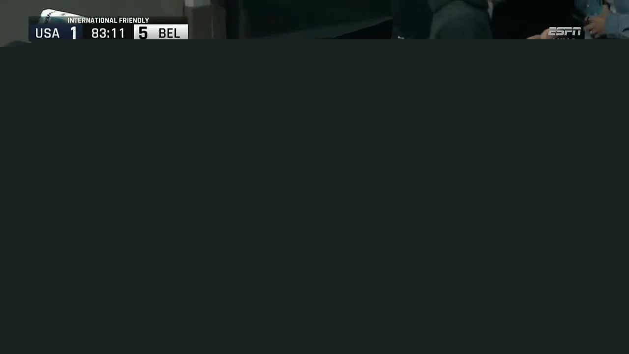 美国1-5落后比利时场边波切蒂诺黑脸绝望无语